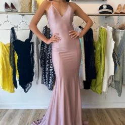 Atria Strappy Back Bodycon Gown The Event Shop