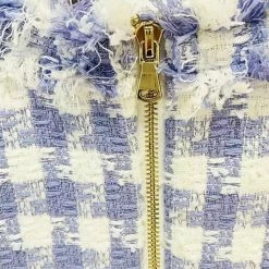 Jessica Bara Kymmie Tweed Mini Blazer Dress