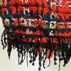 Influencer Style Jessica Bara Tianna Plaid Gold Chain Crop Top