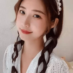 Accessories Jessica Bara Addie Pearl Ribbon Headband