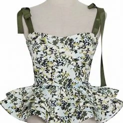 Jessica Bara Dacey Floral Bustier Top