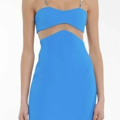 Jessica Bara Brooklyn Mesh Cut Out Mini Dress