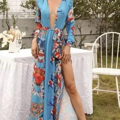 Summer Lovin' Jessica Bara Raiden Belted Maxi Dress Cover Up