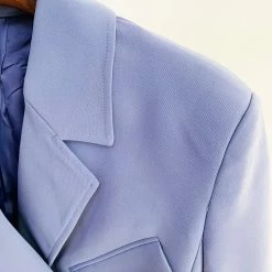 Jessica Bara Eliott Buckle Blazer And Mini Skirt Two Piece Set Influencer Style