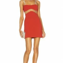 Jessica Bara Brooklyn Mesh Cut Out Mini Dress