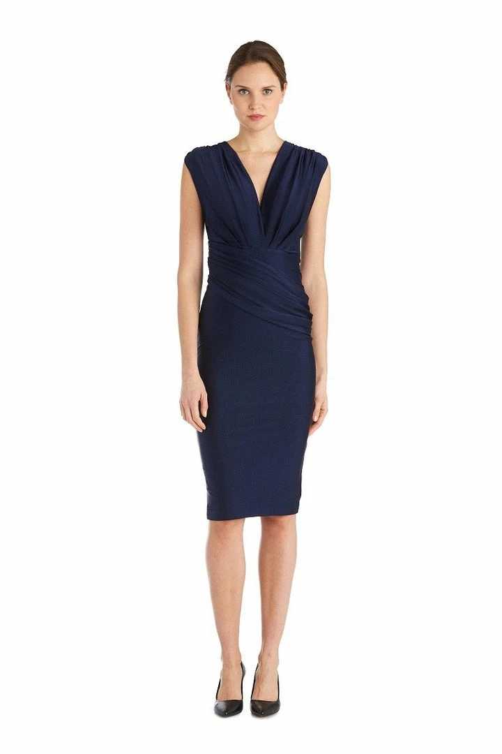 Reve Doll Essentials Jessica Bara Reese Draped Bodycon Midi Dress