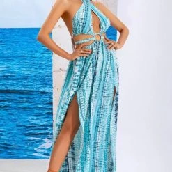 ReveBoutique Summer Lovin' Jessica Bara Amiri Halter Cut Out Maxi Dress