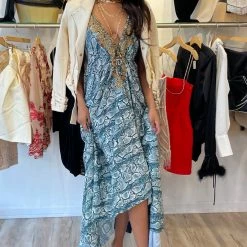 Summer Lovin' Kareena Ibiza Halter Neck Embellished Maxi Dress