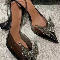 Shoes Jessica Bara Brenda Butterfly Clear Heels