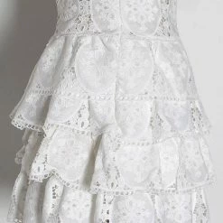 Jessica Bara Natasha High Waisted Eyelet Mini Skirt Reve Doll Essentials