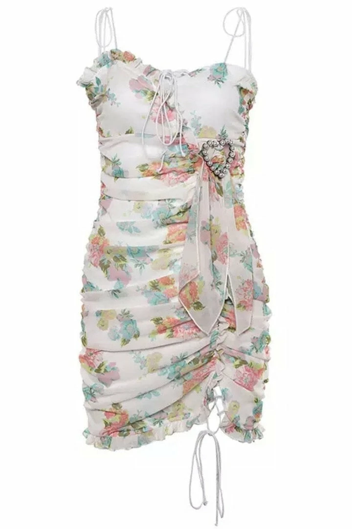 Jessica Bara Regina Floral Bodycon Mini Dress Summer Lovin'