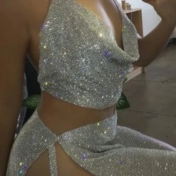 Best Sellers Jessica Bara Rio Crystal Halter Two Piece Set