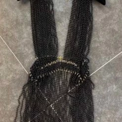 Jessica Bara Giselle Pearl Tassel Fringe Vest