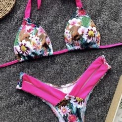 Jessica Bara Trixi Neon Printed Bikini Set