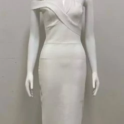 Jessica Bara Natali One Shoulder Bandage Mini Dress