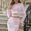 Jessica Bara Leo Crop Top And Skirt Two Piece Set Summer Lovin'