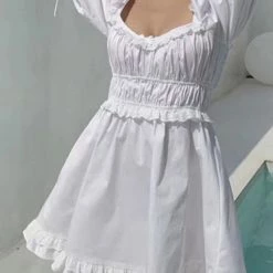 Jessica Bara Colson Puff Sleeve Mini Dress Summer Lovin'