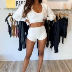 Reve Doll Essentials Jessica Bara Linda Fuzzy Knit Three Piece Set