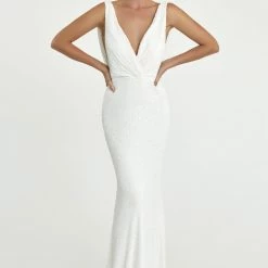 The Event Shop Nicole Bakti Open Back Sequins Gown