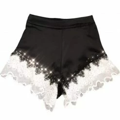 Jessica Bara Daisie Lace Rhinestone Shorts