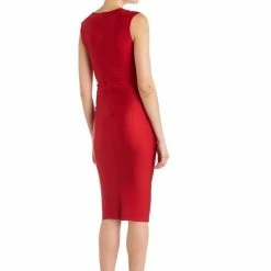 Reve Doll Essentials Jessica Bara Reese Draped Bodycon Midi Dress