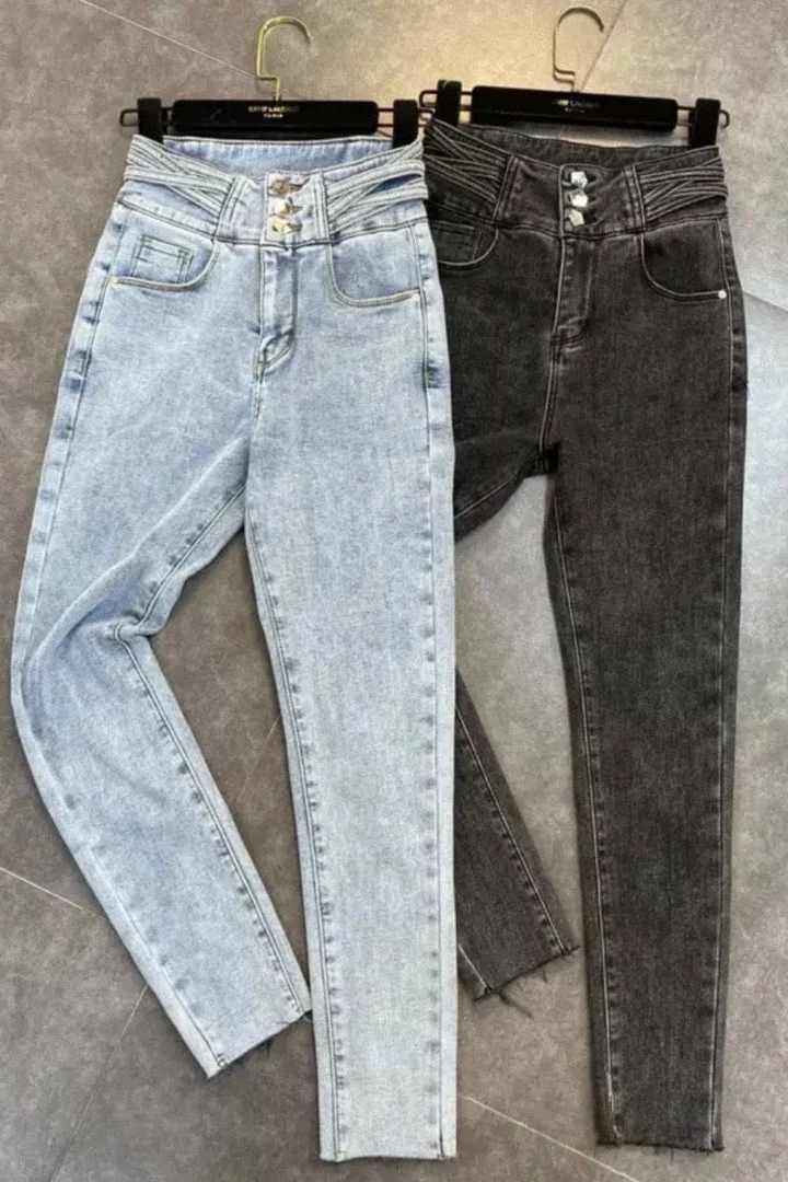 Reve Doll Essentials Jessica Bara Amelia High Waisted Straight Leg Jeans