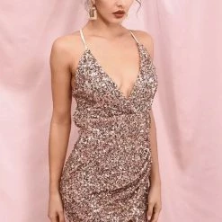 Birthday Suit Jessica Bara Fatima Sequin Bodycon Mini Dress