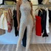 The Event Shop Jessica Bara Rogue Sequin Open Back Jumpsuit