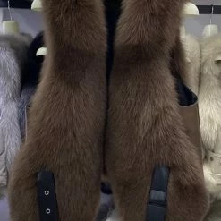 Reve Doll Essentials Jessica Bara Kye Belted Fur Vest