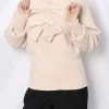 Jessica Bara Kennedy Bowknot Long Sleeve Sweater