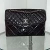 ReveBoutique Designer Handbags Chanel Pre-Owned In The Business Flap Bag Quilted Patent Vinyl Maxi