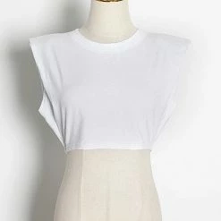 Jessica Bara Nelly Sleeveless Cropped T-shirt