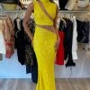The Event Shop Jessica Bara Wyatt High Neck Sequin Bodycon Gown