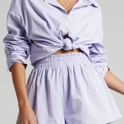 Jessica Bara Josilyn Button Down Top And Shorts Two Piece Set Reve Doll Essentials