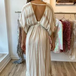 Summer Lovin' America And Beyond Short Sleeve Striped Kimono