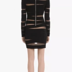 Influencer Style Jessica Bara Aspen Long Sleeve Bodycon Mini Dress