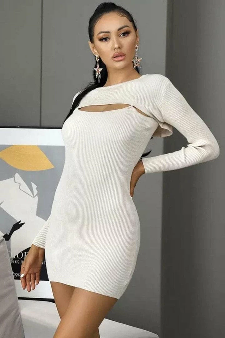 Jessica Bara Kayla Two Piece Knitted Dress