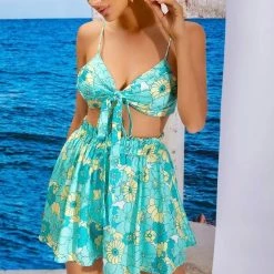 ReveBoutique Jessica Bara Meadow Floral Two Piece Set Casual/Daytime