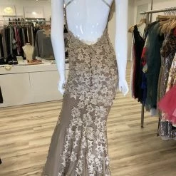 Jessica Bara Marianne Lace Backless Bodycon Gown The Event Shop