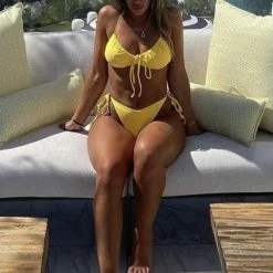 Influencer Style Jessica Bara Pandora Ruched Bikini Set