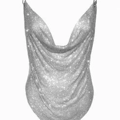 Jessica Bara Reed Chain Halter Top Tops