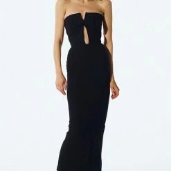 Jessica Bara Collete Bandage Choker Maxi Dress