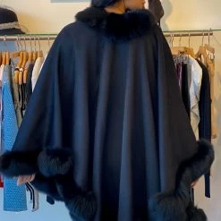 Luigi Fur Trimmed Cape