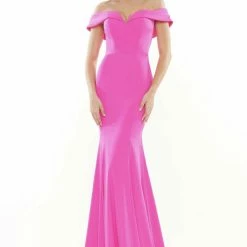 The Event Shop Colors Dress Off The Shoulder Ruched Back Gown