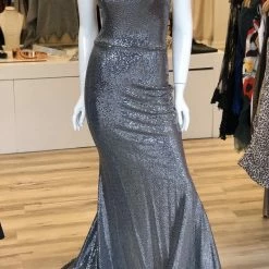 Jessica Bara Liz Sequin Open Back Gown