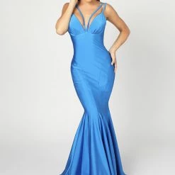 Nicole Bakti Strappy Bodycon Backless Gown