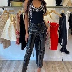 Influencer Style Jessica Bara Valerie Rhinestone Embellished Bodysuit