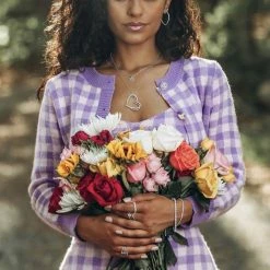 ReveBoutique Influencer Style Jessica Bara Rosie Knit Houndstooth 3 Piece Set