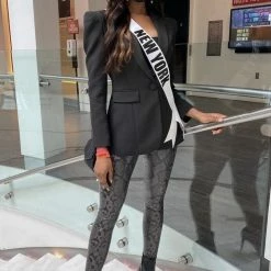 Commando Faux Leather Animal Legging With Perfect Control