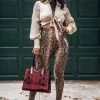Commando Faux Leather Animal Print Legging Influencer Style